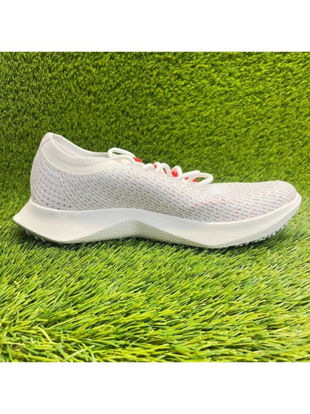 Allbirds Tree Dasher 2 Womens Size 10.5 White Red Running Walking Shoes Sneakers